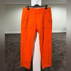 Vlone x Off-White 2016 Orange Logo Sweatpants